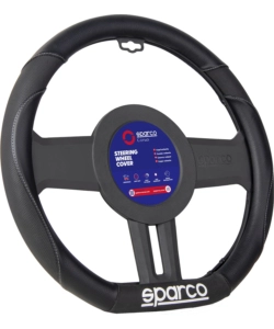 Coprivolante per auto sparco nero in pvc